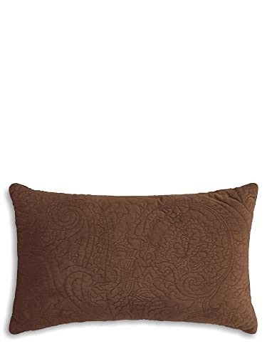 ESSENZA decorative cushion Roeby Chocolate, 30x50 cm, 100% polyester velvet, plain on sale